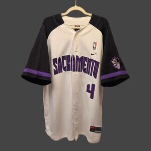 Chris Webber  *NWT*  Sacramento Kings‎ #4 Nike NBA Swingman Jersey Men's L